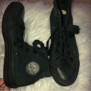Converse Black Hightop